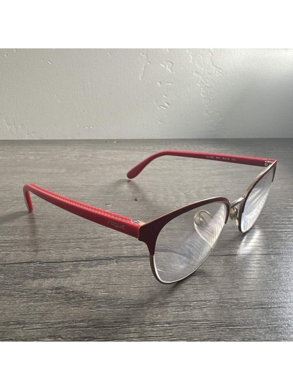 Vogue Eyeglasses VO 4088 Womens Burgundy 5081 Full Rim Metal Frames 50-18-140